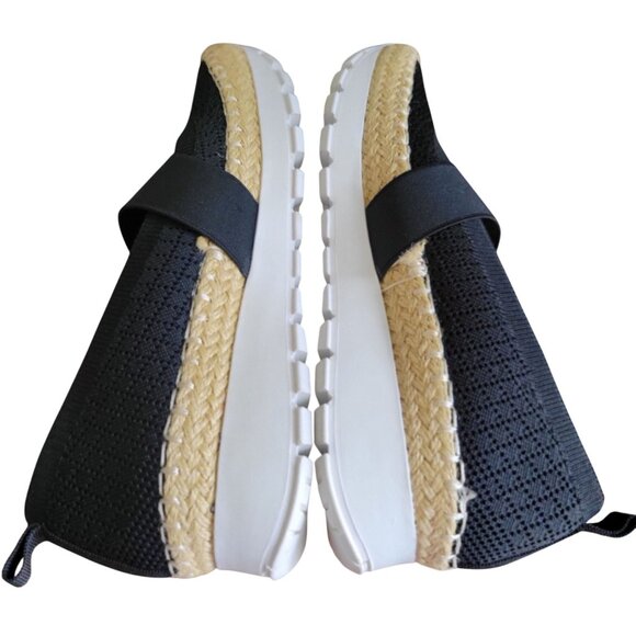 Adrienne Vittadini Percy Mary Jane Espadrille Slip-On Black Shoes SZ 6M - Picture 4 of 8